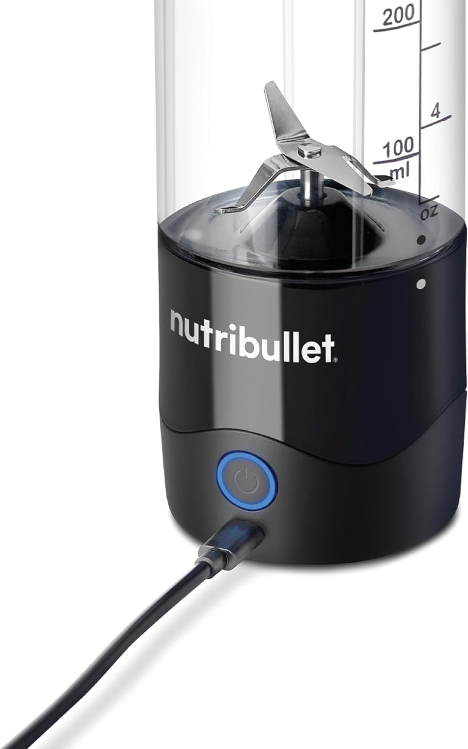 Nutribullet PB475W Portable Blender 475ml – Cordless USB-C Smoothie Maker, Black
