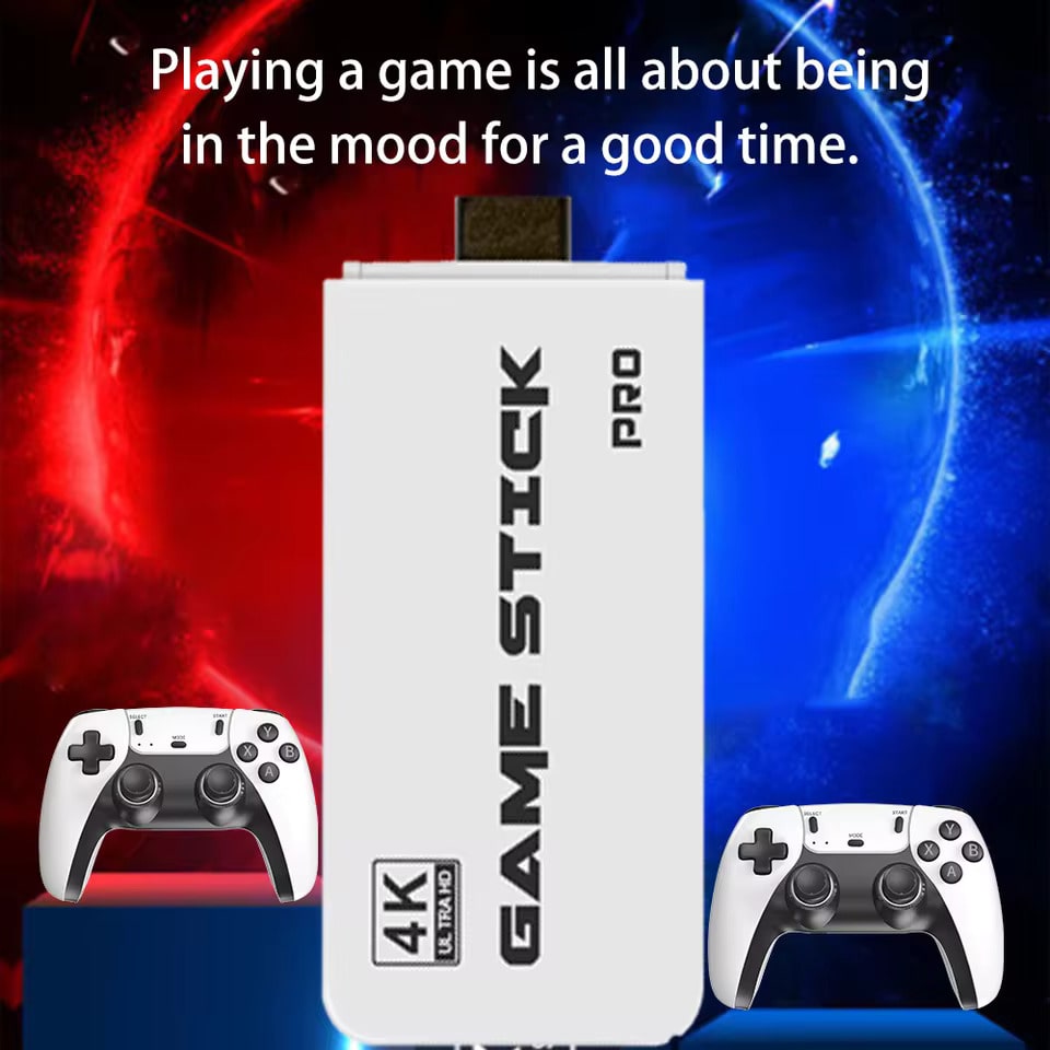 M8 Pro 4K Game Stick – Retro Console with 2.4G Wireless Controllers & 20,000+ Games - Zeal Cart