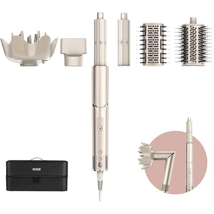 Shark FlexStyle 5-in-1 Air Styler & Hair Dryer – Auto-Wrap Curlers, Brushes & Accessories (Champagne)