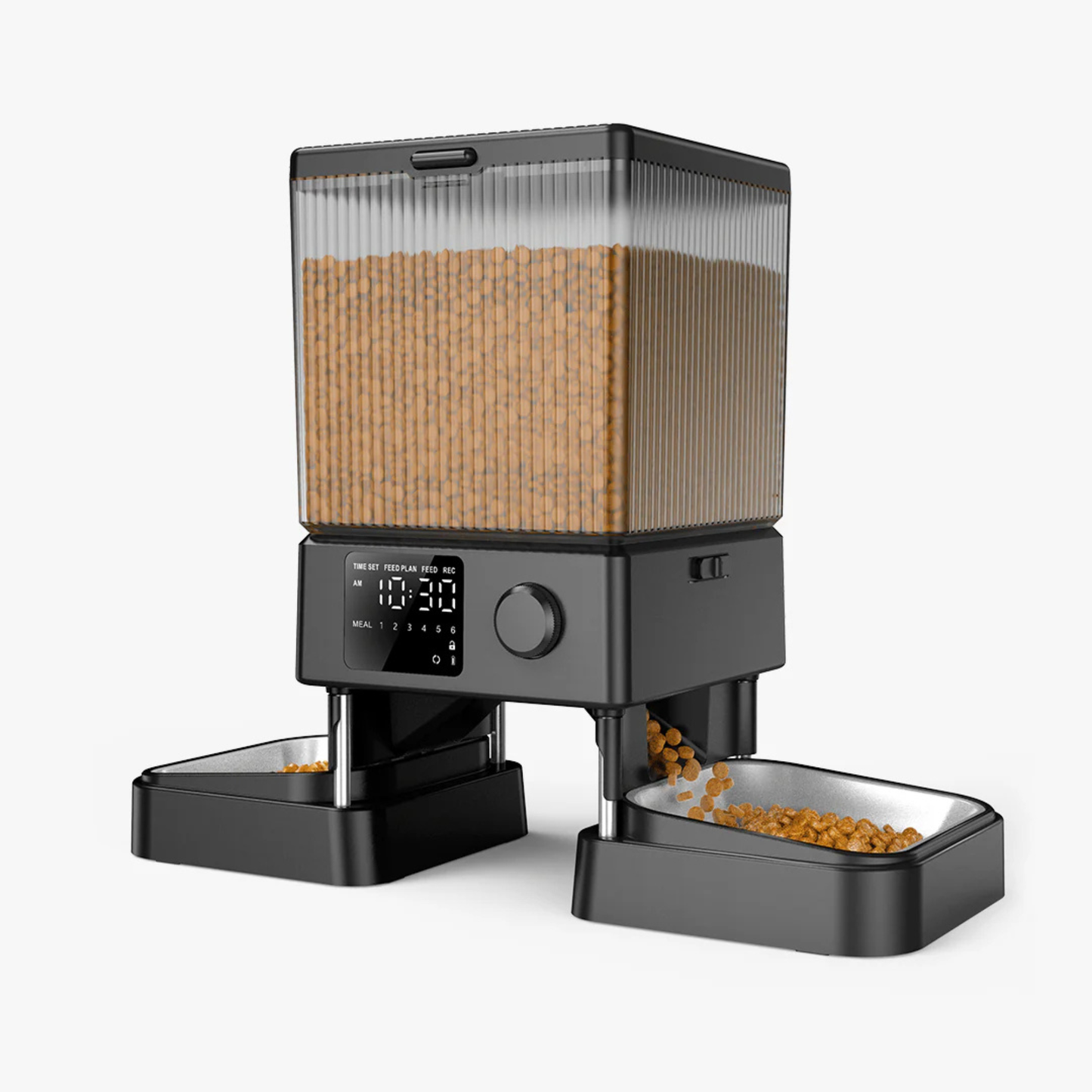 oneisall Automatic Cat Feeder for 2 Cats – 5L / 20 Cups Smart Timed Dry Food Dispenser with WiFi App Control