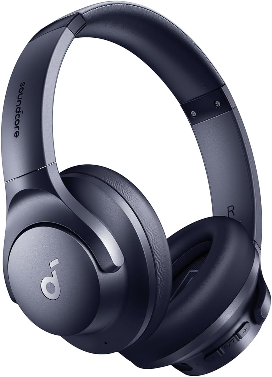 Soundcore Q20i Hybrid ANC Headphones – Wireless Over-Ear, 45H Playtime, Hi-Res Audio, Big Bass