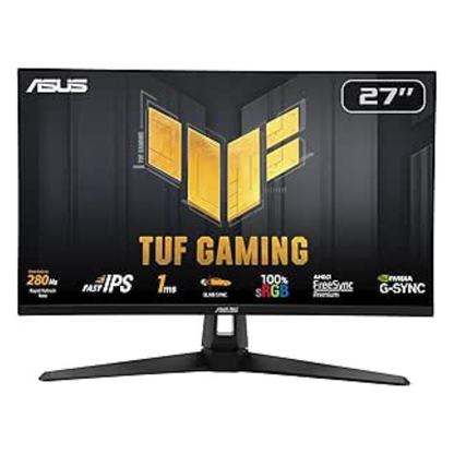 ASUS TUF Gaming VG279QM1A 27" FHD Gaming Monitor – 280Hz Fast IPS, 1ms, FreeSync & G‑SYNC Compatible