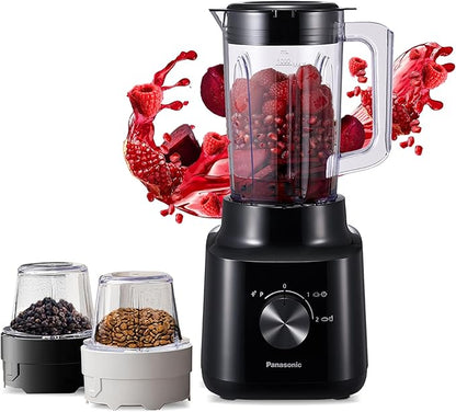 Panasonic MX-CP3121 Blender 450W – 1.45L Jug, 2 Dry Mills, Stainless Steel Blades, 2 Speed + Pulse