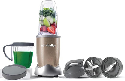 NutriBullet NB9-1012 900W Blender 7-Piece Set – High-Speed Nutrient Extractor & Smoothie Maker, Copper Gold