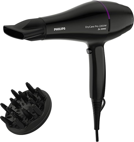 Philips BHD274 Advanced DryCare Pro Hair Dryer 2200W – Professional Styling, Black
