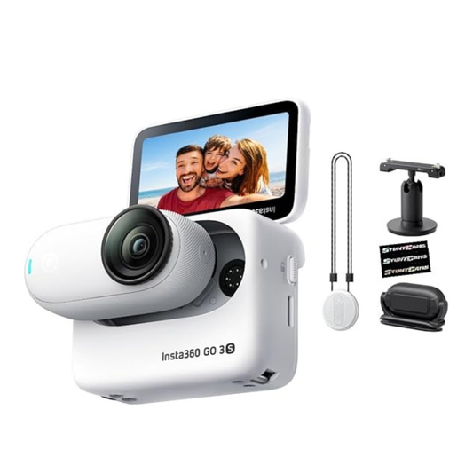 Insta360 GO 3S 128GB Mini Action Camera – 4K, 10m Waterproof, Arctic White