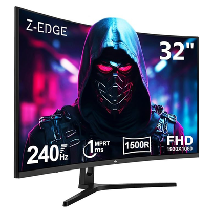 Z‑EDGE 32" Curved Gaming Monitor – FHD 240Hz, 1ms, FreeSync Premium (UG32P)