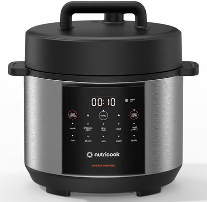 Nutricook NC-SP150 Smart Pot 4L Electric Pressure Cooker 900W – 11 Programs, Stainless Steel Pot, 2-Year Warranty