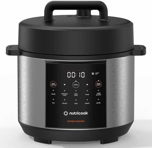 Nutricook NC-SP150 Smart Pot 4L Electric Pressure Cooker 900W – 11 Programs, Stainless Steel Pot, 2-Year Warranty
