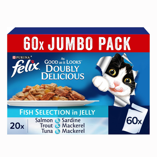 Felix As Good As It Looks Doubly Delicious Fish Selection Cat Food – 85g Pouches