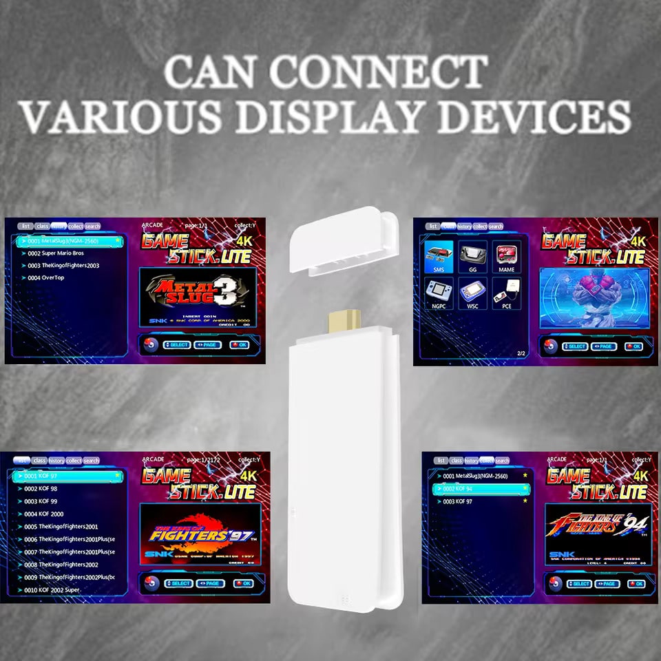 M8 Pro 4K Game Stick – Retro Console with 2.4G Wireless Controllers & 20,000+ Games - Zeal Cart