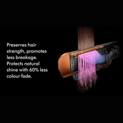 Dyson Airstrait Hair Straightener – Bright Nickel & Bright Copper (International Version)