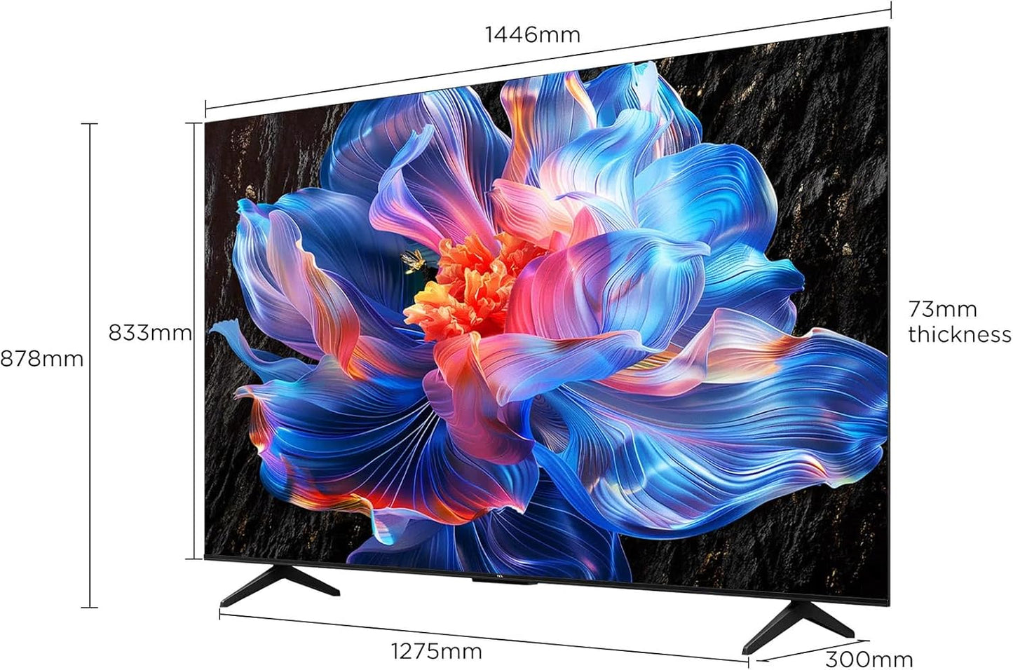 TCL 55P6K 55” 4K UHD Smart TV (2025) – Google TV, HDR10, MEMC, Dolby Audio