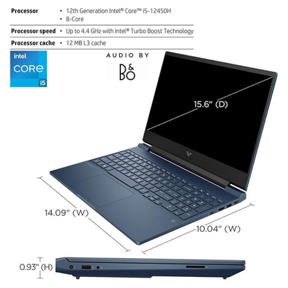 HP Victus 15.6" FHD 144Hz Gaming Laptop – AMD Ryzen 7-7445HS, RTX 4050, 16GB RAM, 512GB SSD, Mica Silver