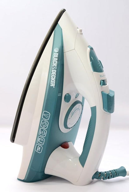 BLACK+DECKER X1600-B5 Steam Iron 1750W – Ceramic Soleplate, Anti-Calc, Auto Shutoff, Self-Clean