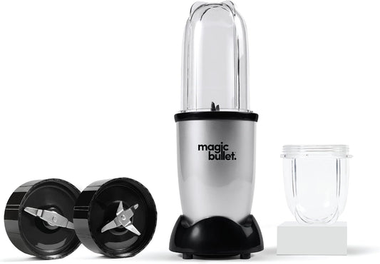 Magic Bullet MB4-0612 High-Speed Blender 4-Piece Set – Multi-Function Mixer, Black/Silver