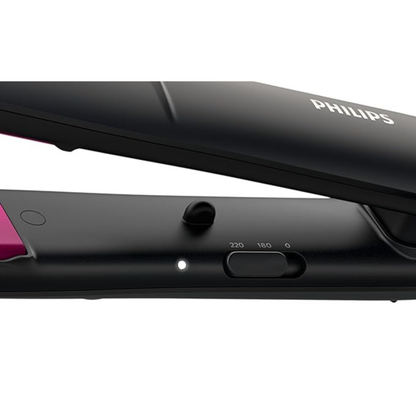 Philips StraightCare Essential ThermoProtect Hair Straightener BHS375/03 – Black & Purple