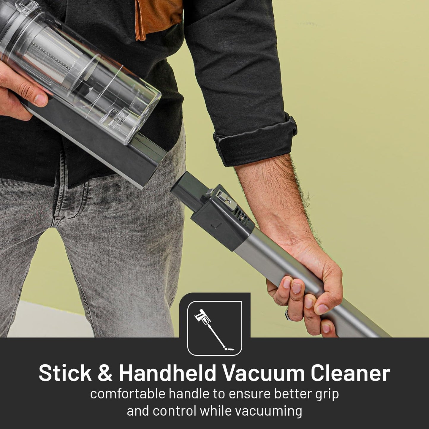 Geepas GVC2596 Vacuum Cleaner – Powerful Cleaning, White