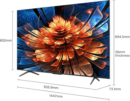 TCL 65Q6C 65” 4K QD-Mini LED Smart TV (2025) – 144Hz, Dolby Atmos, Google TV, Game Master