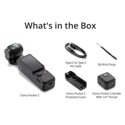 DJI Osmo Pocket 3 Vlogging Camera – 1" CMOS, 4K/120fps, 3-Axis Stabilization (UAE Version)
