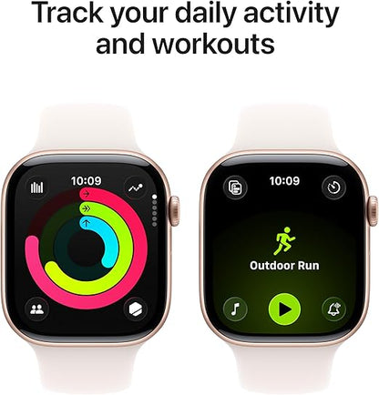 Apple Watch Series 11 GPS 42mm – Rose Gold Aluminium Case, Light Blush Sport Band, Smartwatch