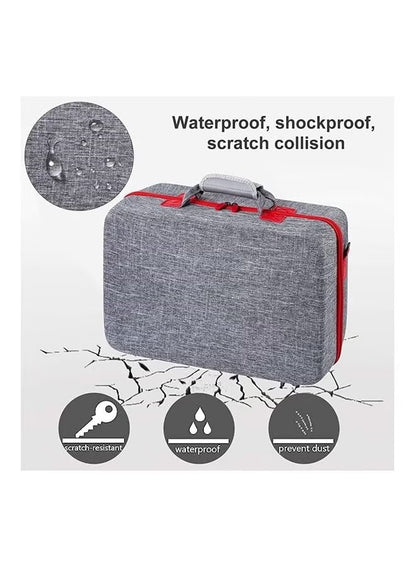 PS5 Hard Shell Travel Case – Shockproof, Waterproof, Protective Bag for Console, Controllers & Accessories - Zeal Cart