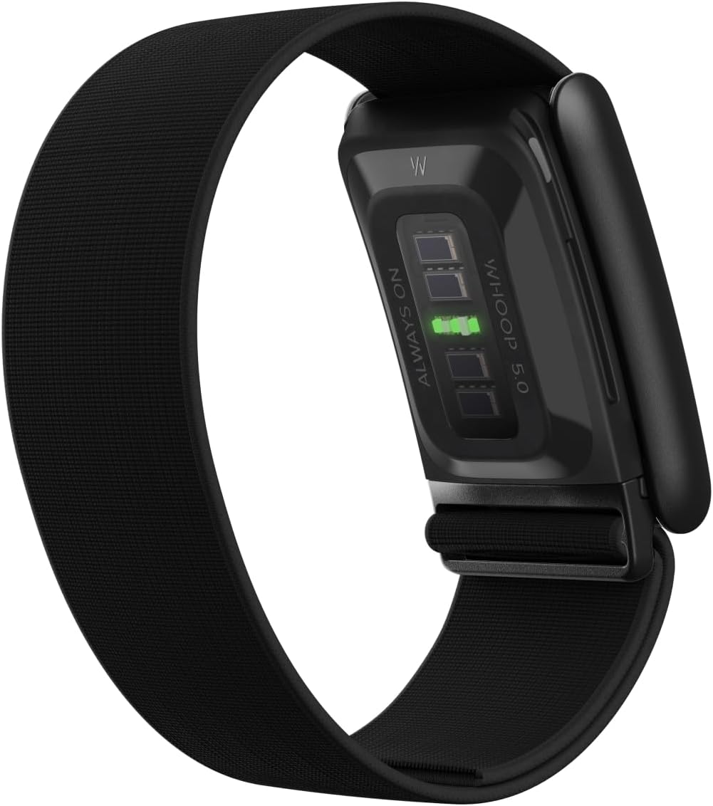 WHOOP 5.0 Health & Fitness Wearable – 24/7 Activity, Sleep & Stress Tracker with 14+ Days Battery (Peak Onyx)