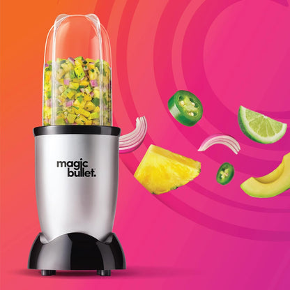 Magic Bullet MB4-0612 High-Speed Blender 4-Piece Set – Multi-Function Mixer, Black/Silver