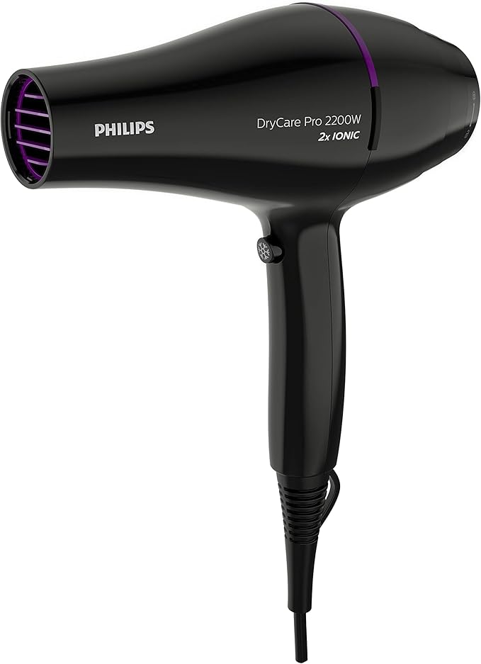 Philips BHD274 Advanced DryCare Pro Hair Dryer 2200W – Professional Styling, Black