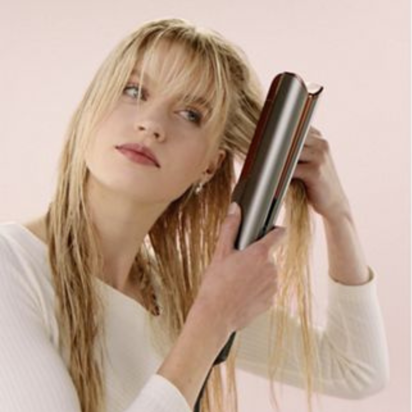 Dyson Airstrait Hair Straightener – Bright Nickel & Bright Copper (International Version)