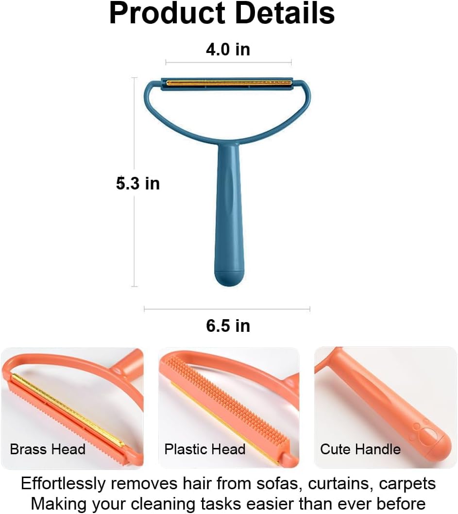 Silicone Double-Sided Pet Hair Remover – Lint & Fabric Cleaner Tool - Zeal Cart