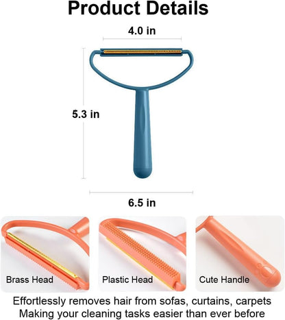 Silicone Double-Sided Pet Hair Remover – Lint & Fabric Cleaner Tool - Zeal Cart