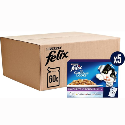 Felix As Good As It Looks Doubly Delicious Fish Selection Cat Food – 85g Pouches