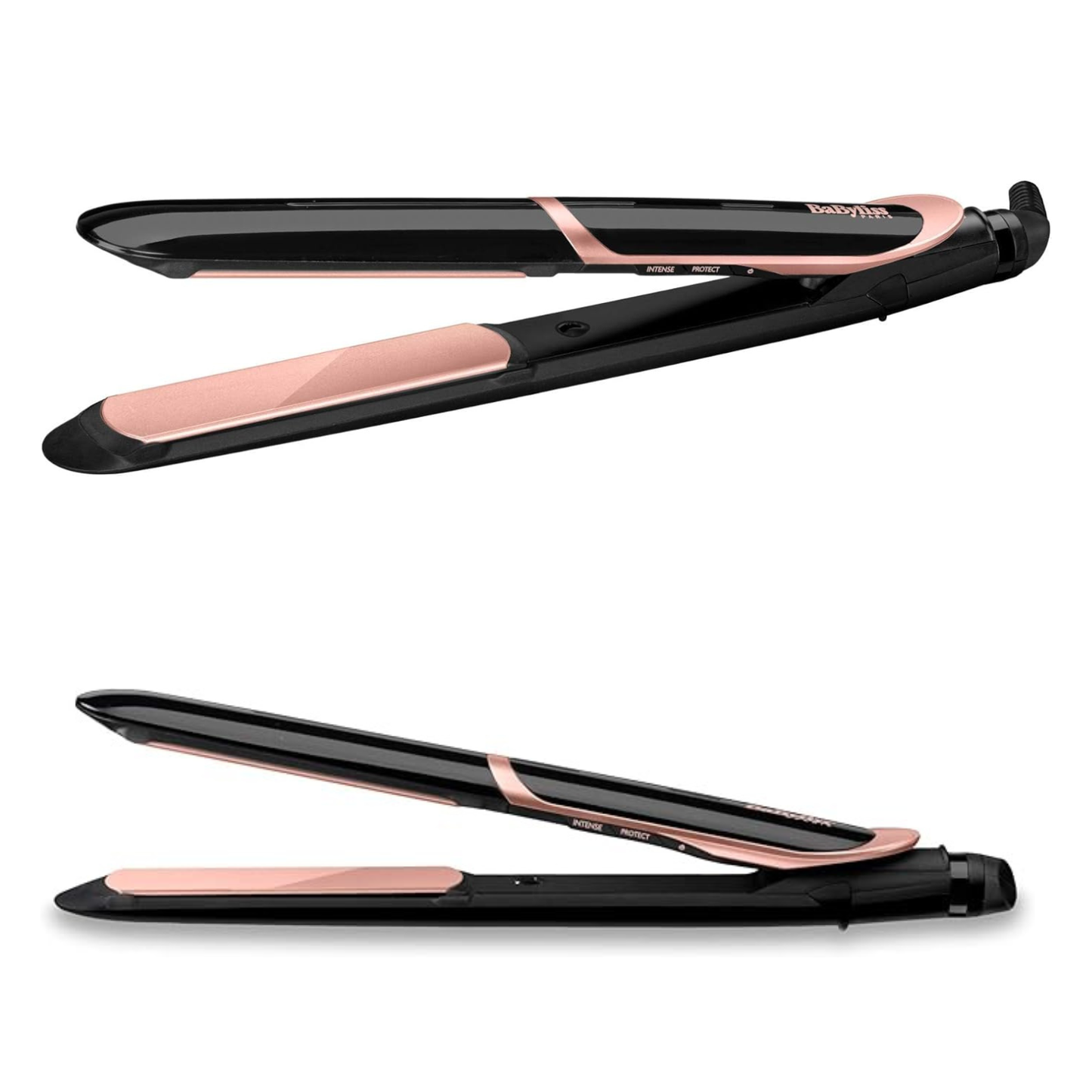 BaByliss Shimmer Hair Straightener – Tourmaline‑Ceramic, 6 Heat Settings, Ionic Frizz Control (Black)