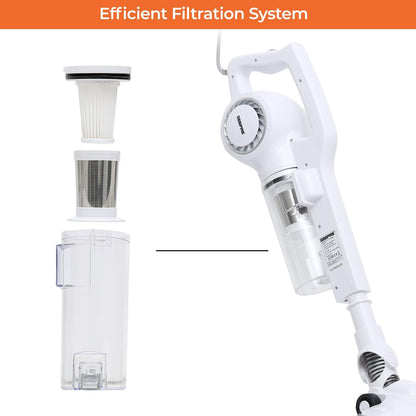 Geepas GVC2596 Vacuum Cleaner – Powerful Cleaning, White