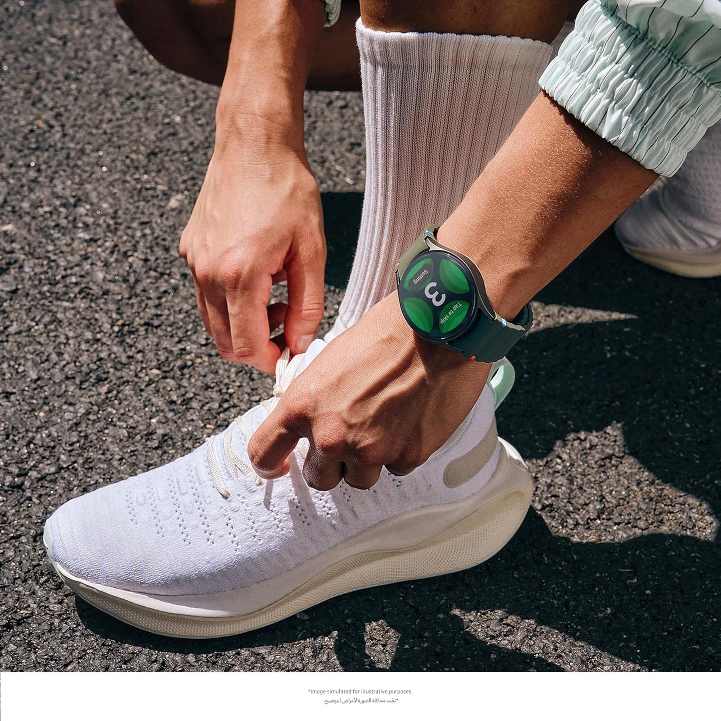 Samsung Galaxy Watch7 44mm LTE Smartwatch – Green, Sleep Coaching, Fitness Tracker (UAE Version)