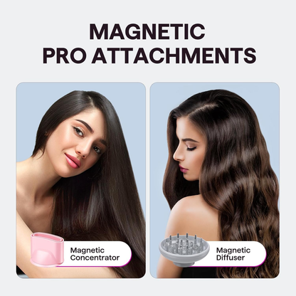 Wavytalk Turblow Pro High-Speed Hair Dryer – 110,000 RPM, Diffuser & Ionic Frizz Control (Pink)