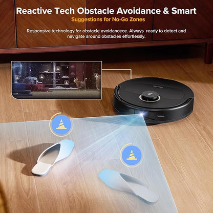 Roborock Qrevo 5AE Robot Vacuum Cleaner – 12000Pa Suction, Self-Emptying, Mop Washing & Drying, Smart Navigation, Black