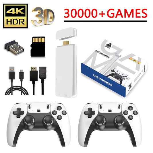 M8 Pro 4K Game Stick – Retro Console with 2.4G Wireless Controllers & 20,000+ Games - Zeal Cart