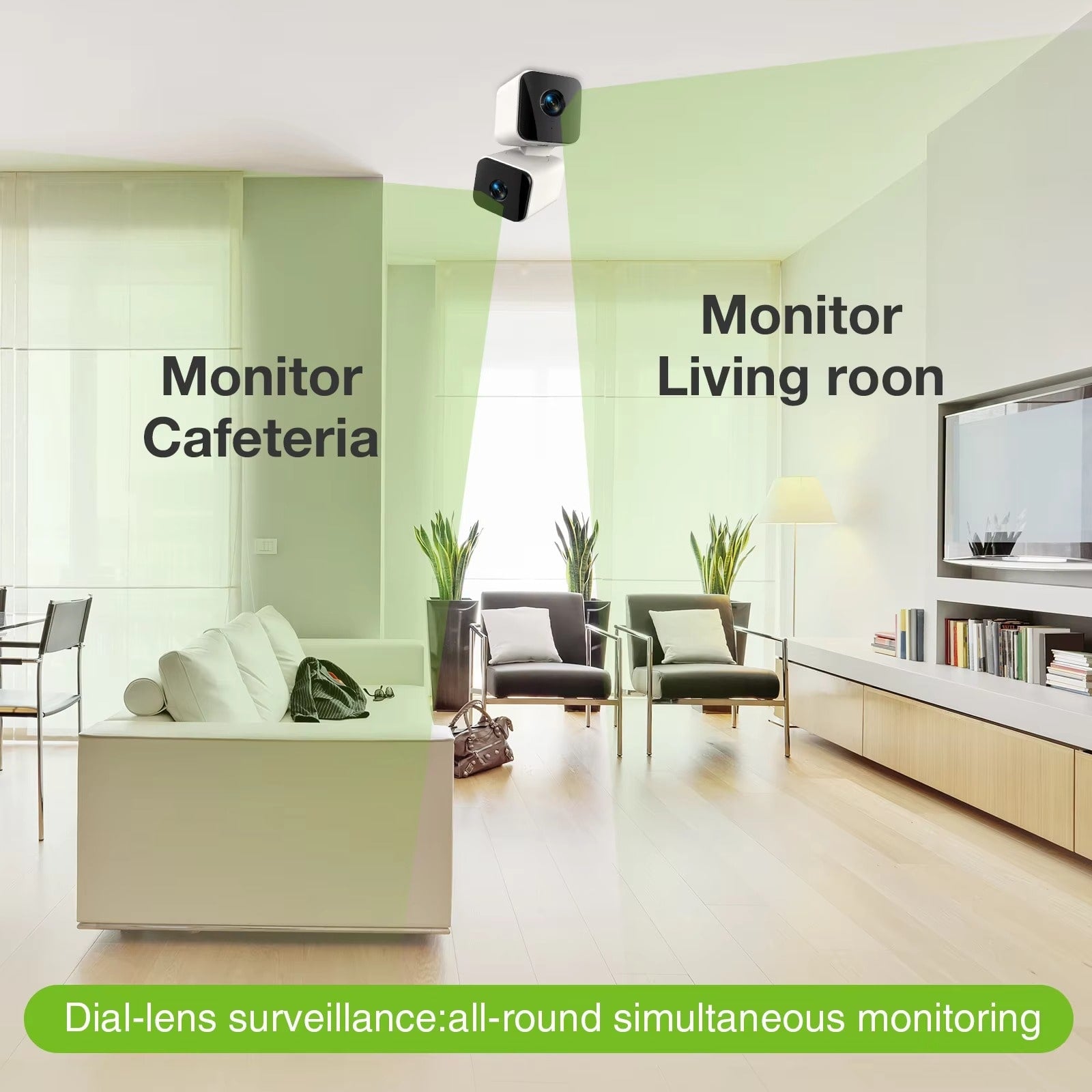 4K 8MP Tuya Dual Lens WiFi PTZ Camera with AI Tracking & PIR Human Detection - Zeal Cart