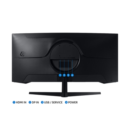Samsung 34" Odyssey G5 Curved Ultra‑Wide Gaming Monitor – QHD 165Hz, 1ms, FreeSync Premium