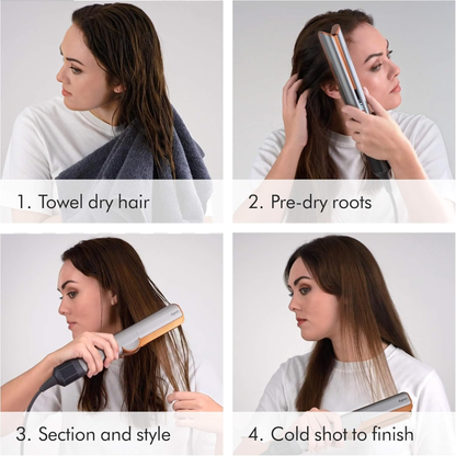 Dyson Airstrait Hair Straightener – Prussian Blue (International Version)