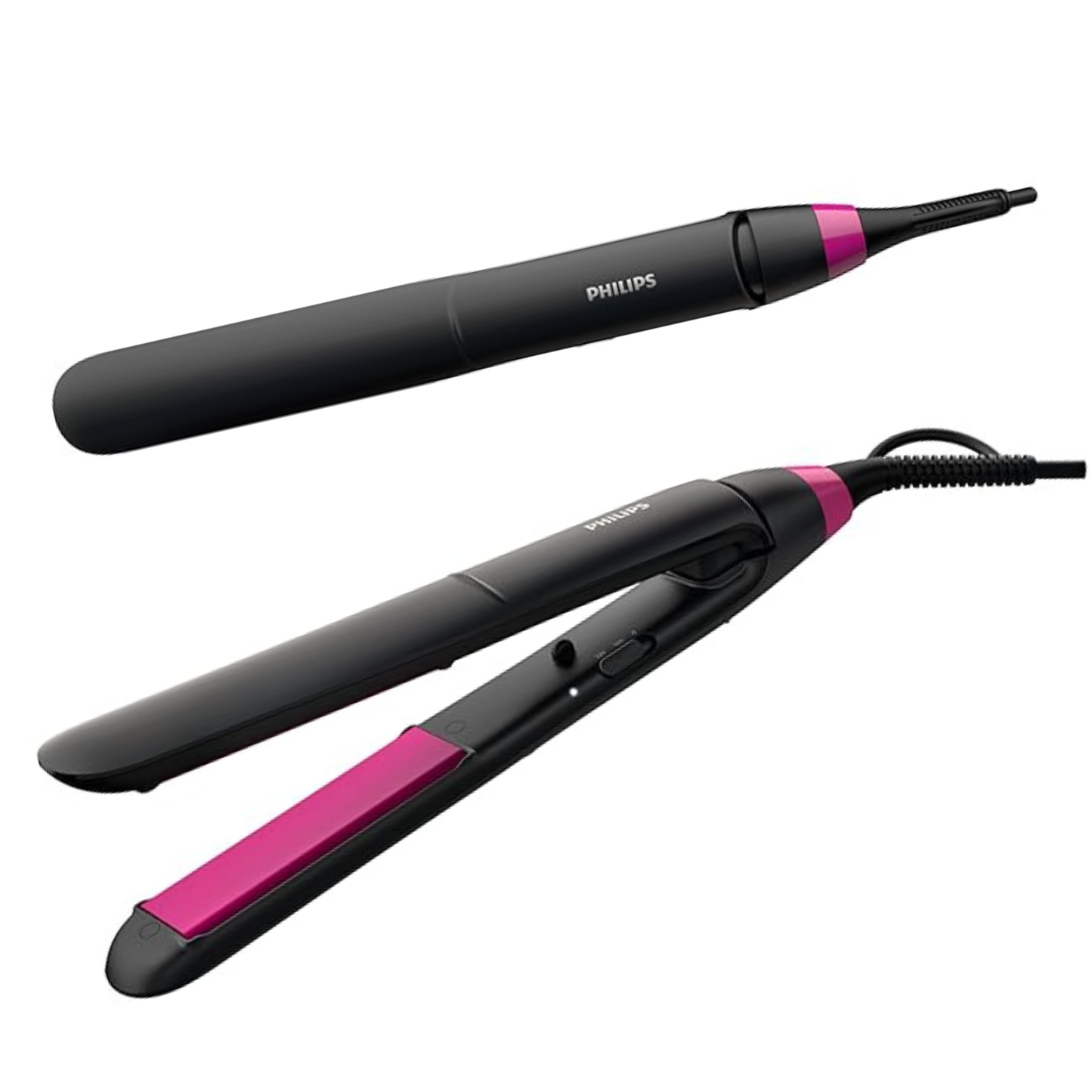 Philips StraightCare Essential ThermoProtect Hair Straightener BHS375/03 – Black & Purple