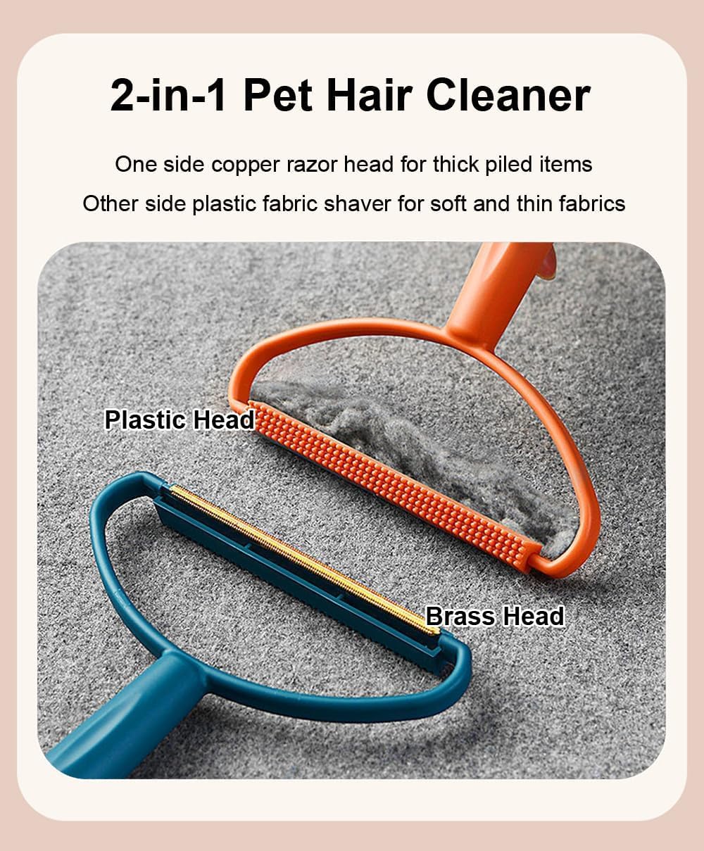 Silicone Double-Sided Pet Hair Remover – Lint & Fabric Cleaner Tool - Zeal Cart