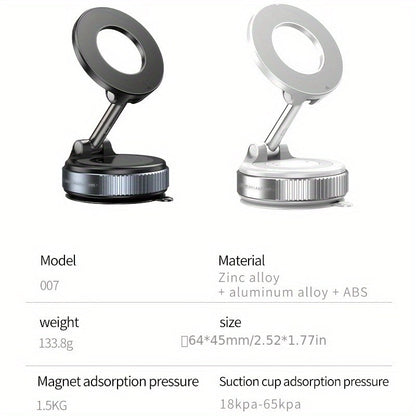 K007 Magnetic Car Phone Holder – 360° Adjustable, Foldable, Waterproof Alloy - Zeal Cart