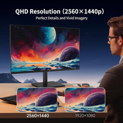 KTC 27" QHD IPS Monitor – 2560×1440, 100Hz, FreeSync & G‑SYNC Support, Anti‑Blue Light