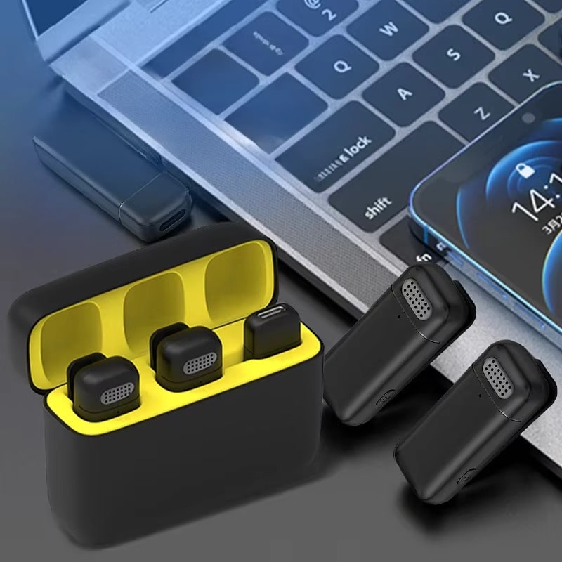 Neewer USB-C Wireless Lavalier Microphone Kit – 48KHz/24Bit, Noise Reduction, 24H Battery, for iPhone 15, Android, PC, Laptop - Zeal Cart
