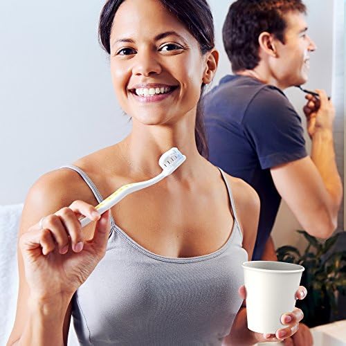 Lakesstory 8 Oz White Paper Cups for Coffee, Tea & Water – Pack of 50 – Disposable & Eco-Friendly