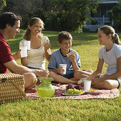 Lakesstory 8 Oz White Paper Cups for Coffee, Tea & Water – Pack of 50 – Disposable & Eco-Friendly