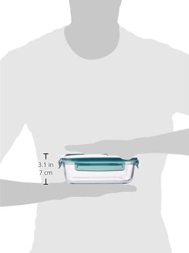Royalford 2-Piece Glass Airtight Food Storage Set with Lids – 1040ml & 370ml – Freezer & Dishwasher Safe